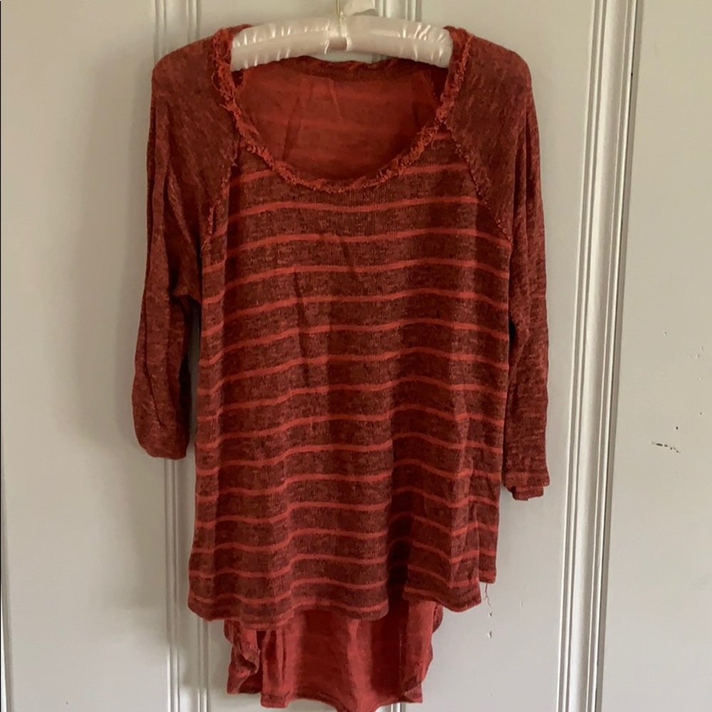 Knit striped shirt